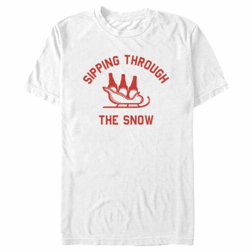 Men_s Lost Gods Sipping Through the Snow T-Shirt