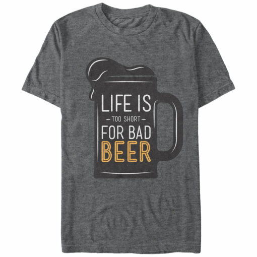 Men_s Lost Gods Too Short for Bad Beer T-Shirt