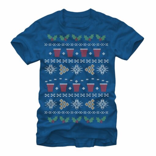 Men_s Lost Gods Ugly Christmas Pong T-Shirt