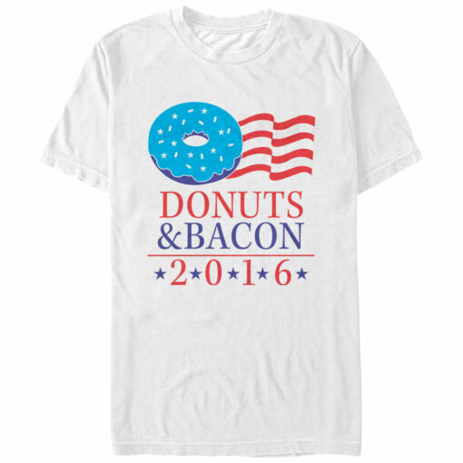 Men_s Lost Gods Vote Donuts and Bacon T-Shirt