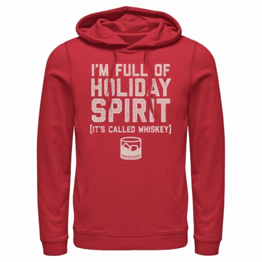 Men_s Lost Gods Whiskey Holiday Spirit Pull Over Hoodie