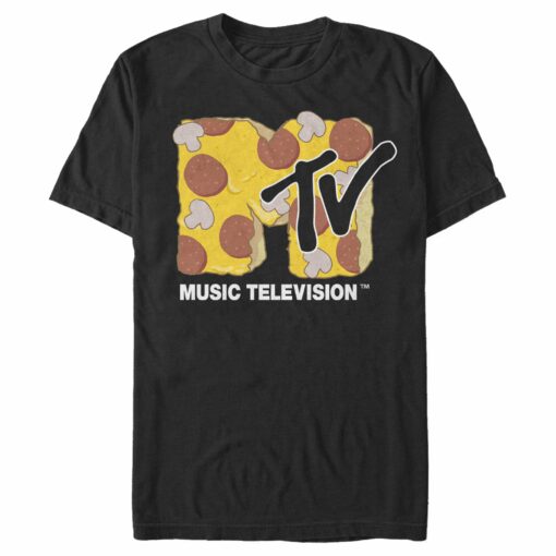 Men_s MTV Pizza Logo T-Shirt