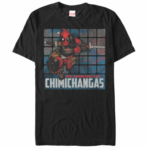 Men_s Marvel Deadpool Someone Say Chimichangas T-Shirt