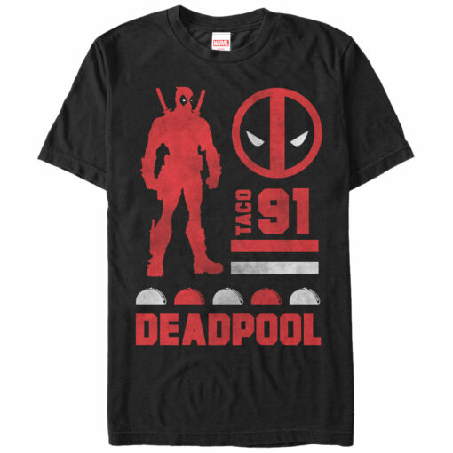 Men_s Marvel Deadpool Taco 91 T-Shirt