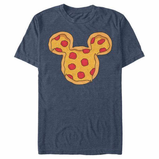 Men_s Mickey & Friends Pizza Mickey Mouse Logo T-Shirt