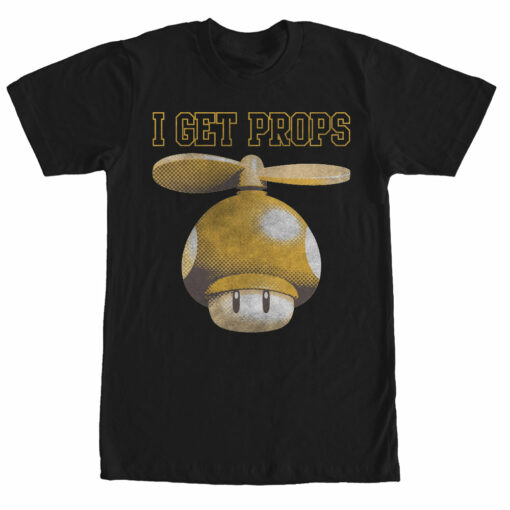 Men_s Nintendo Mario Mushroom I Get Props T-Shirt