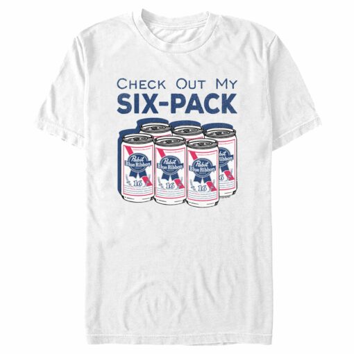 Men_s Pabst Check Out My Six-Pack T-Shirt