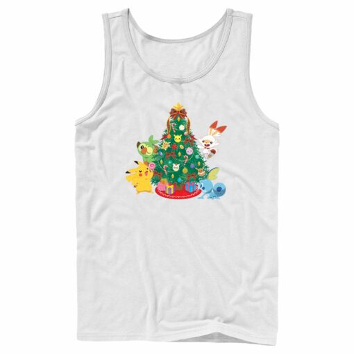 Men_s Pokemon Christmas Tree Friends Tank Top