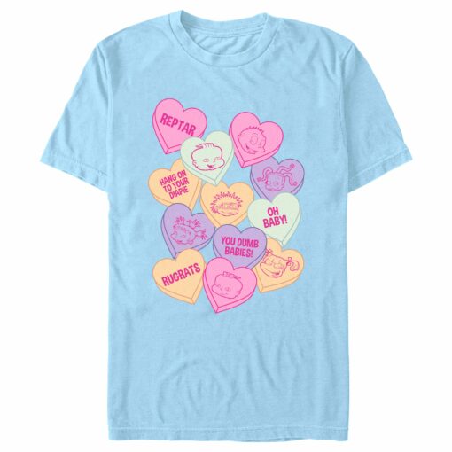 Men_s Rugrats Candy Hearts T-Shirt