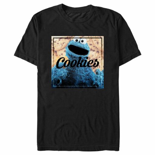 Men_s Sesame Street Cookie Lover Portrait T-Shirt