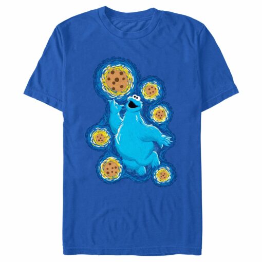 Men_s Sesame Street Starry Night Cookie Monster T-Shirt