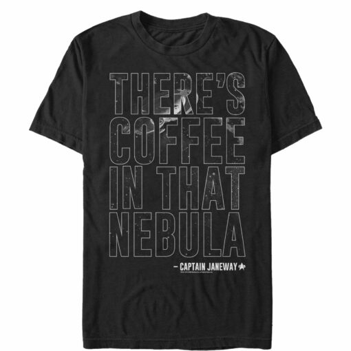 Men_s Star Trek Voyager Janeway There_s Coffee In That Nebula T-Shirt