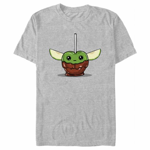 Men_s Star Wars The Mandalorian Grogu Candy Apple T-Shirt