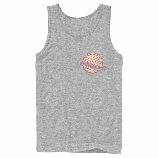 Men_s Stranger Things Friends Don_t Lie Waffle Badge Tank Top