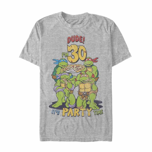 Men_s Teenage Mutant Ninja Turtles 30th Birthday Pizza Party T-Shirt