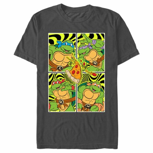 Men_s Teenage Mutant Ninja Turtles Groovy Comic Squares T-Shirt