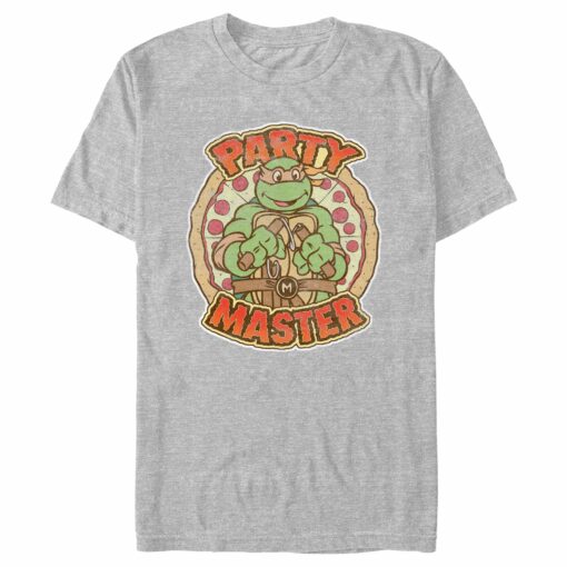 Men_s Teenage Mutant Ninja Turtles Michelangelo Party Master T-Shirt