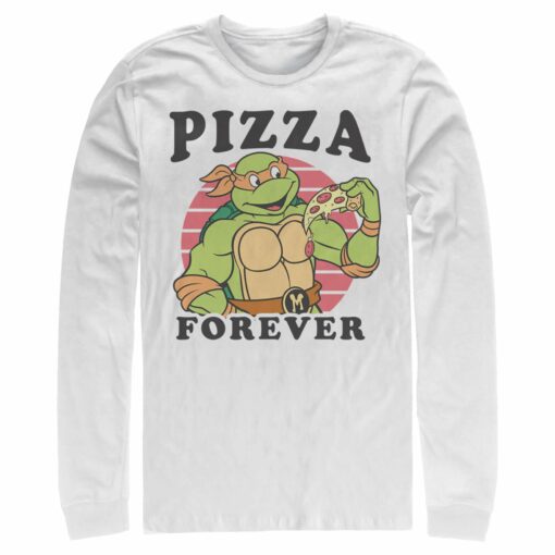 Men_s Teenage Mutant Ninja Turtles Pizza Forever Long Sleeve Shirt