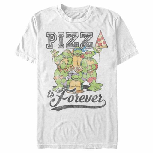 Men_s Teenage Mutant Ninja Turtles Pizza Is Forever T-Shirt