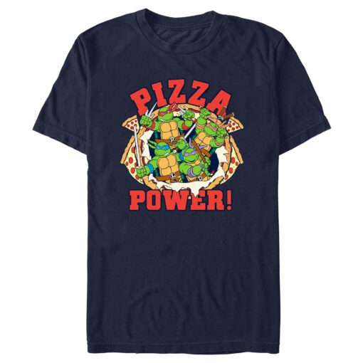 Men_s Teenage Mutant Ninja Turtles Pizza Power Group Shot T-Shirt