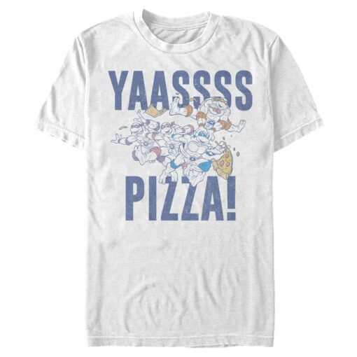 Men_s Teenage Mutant Ninja Turtles Yass Pizza T-Shirt