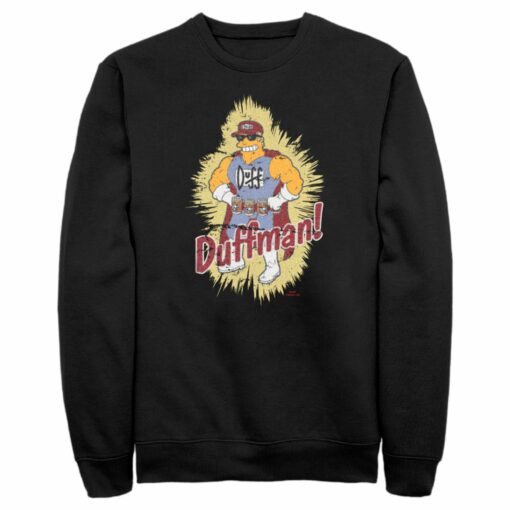 Men_s The Simpsons Distressed Duffman Portrait Sweatshirt