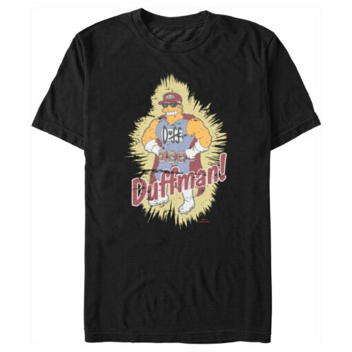 Men_s The Simpsons Distressed Duffman Portrait T-Shirt