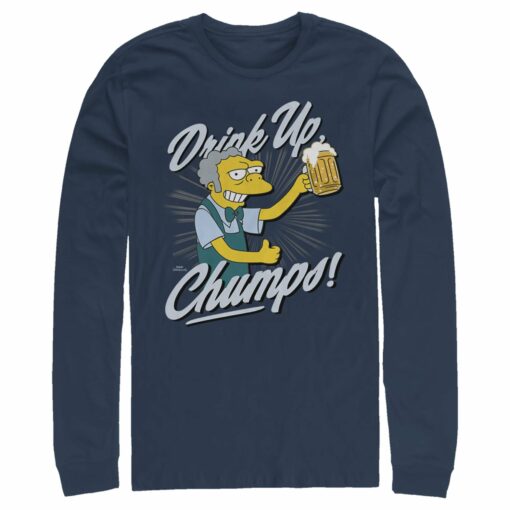 Men_s The Simpsons Drink Up, Champs Long Sleeve Shirt