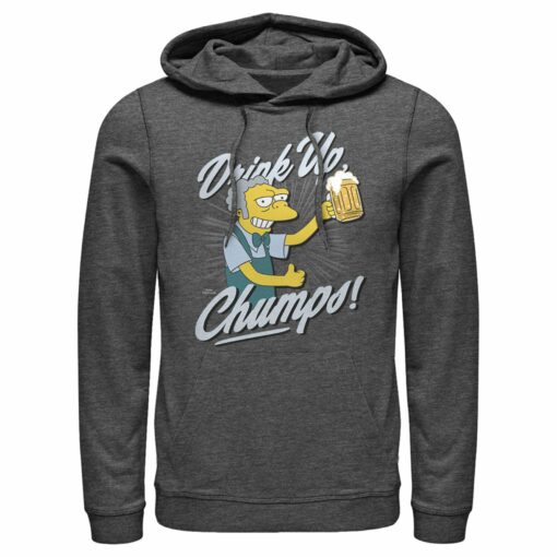 Men_s The Simpsons Drink Up, Champs Pull Over Hoodie