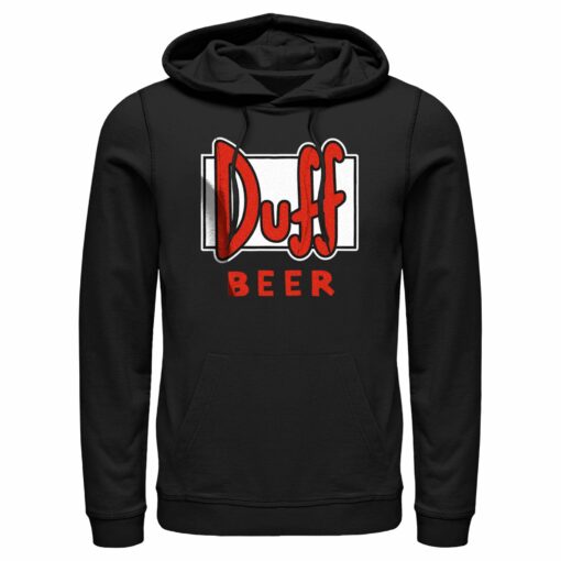 Men_s The Simpsons Duff Beer Logo Pull Over Hoodie