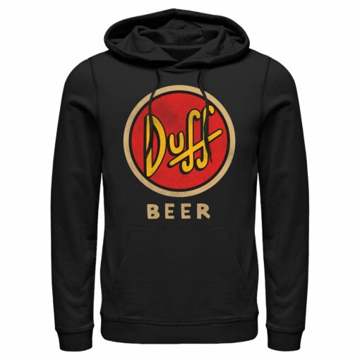 Men_s The Simpsons Duff Classic Beer Logo Pull Over Hoodie