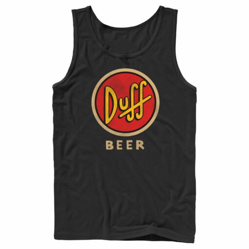 Men_s The Simpsons Duff Classic Beer Logo Tank Top