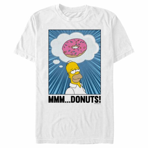 Men_s The Simpsons Homer Mmm… Donuts T-Shirt