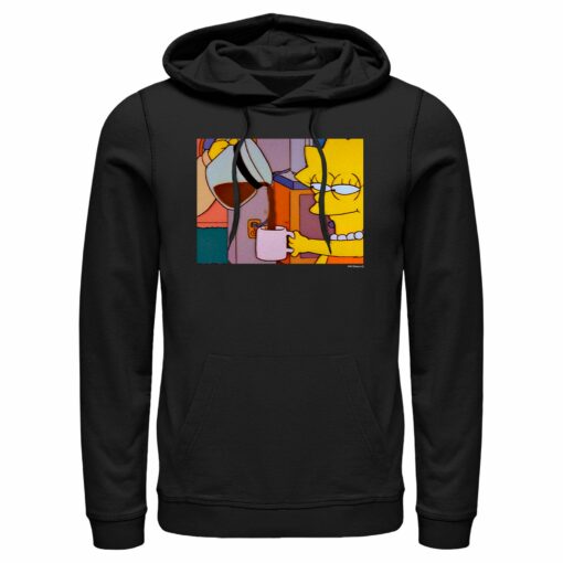 Men_s The Simpsons Lisa Coffee Pull Over Hoodie