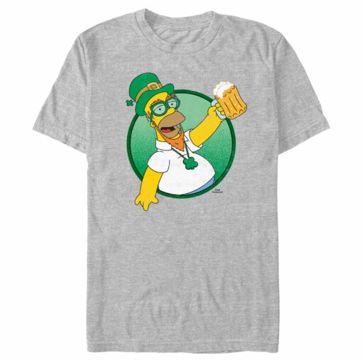 Men_s The Simpsons St. Patrick_s Day Leprechaun Homer T-Shirt