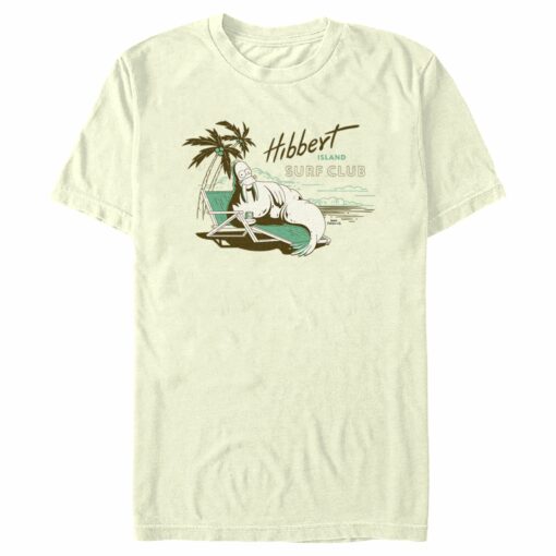 Men_s The Simpsons Walrus Homer Hibbert Island Surf Club T-Shirt