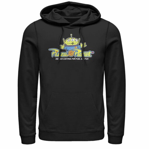 Men_s Toy Story Pizza Planet Alien Slogan Pull Over Hoodie