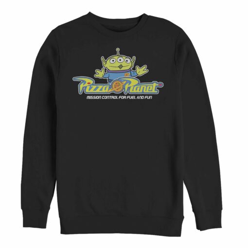 Men_s Toy Story Pizza Planet Alien Slogan Sweatshirt