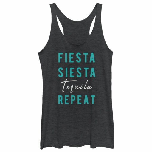 Women_s CHIN UP Fiesta Siesta Tequila Racerback Tank Top