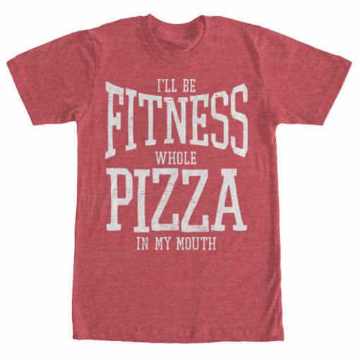 Women_s CHIN UP Fitness Whole Pizza Boyfriend Tee