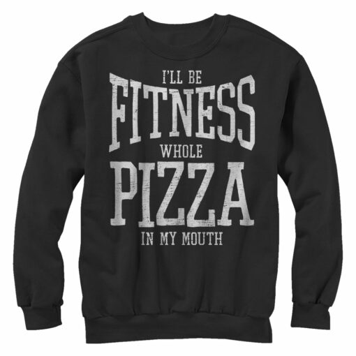 Women_s CHIN UP Fitness Whole Pizza Sweatshirt