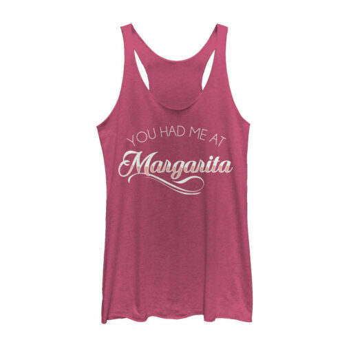 Women_s CHIN UP Had Me at Margarita Racerback Tank Top