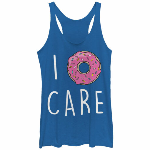 Women_s CHIN UP I Donut Care Racerback Tank Top