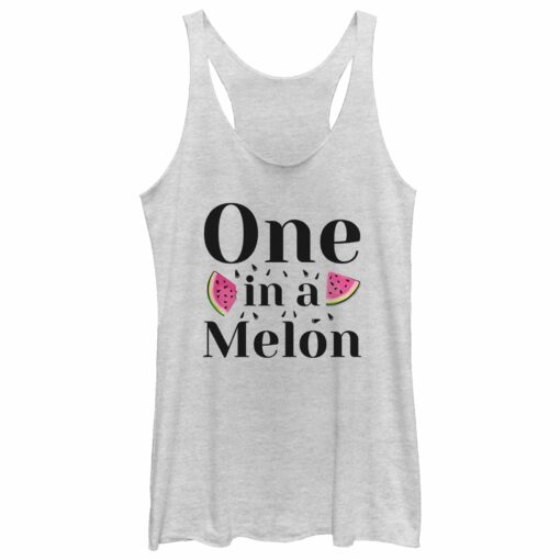 Women_s CHIN UP One in a Melon Racerback Tank Top