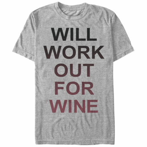 Women_s CHIN UP Work Out For Wine Boyfriend Tee