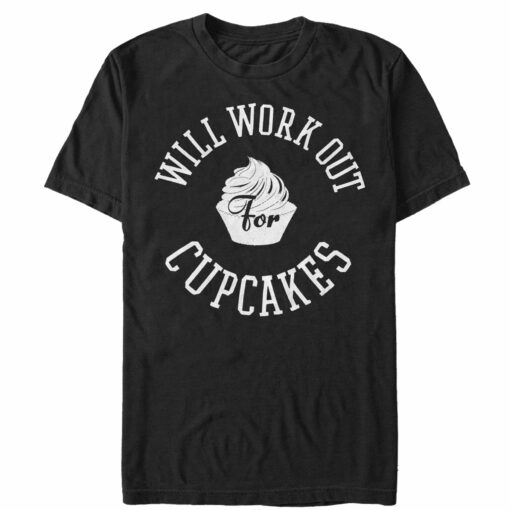 Women_s CHIN UP Work Out for Cupcakes Boyfriend Tee