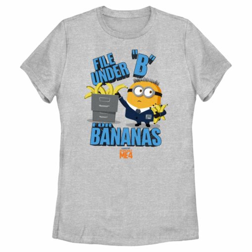 Women_s Despicable Me 4 Jorge File Under B for Bananas T-Shirt