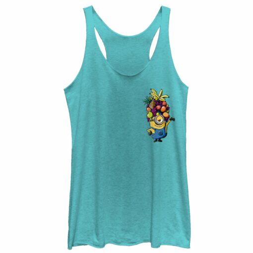 Women_s Despicable Me Minion Fruit Hat Racerback Tank Top