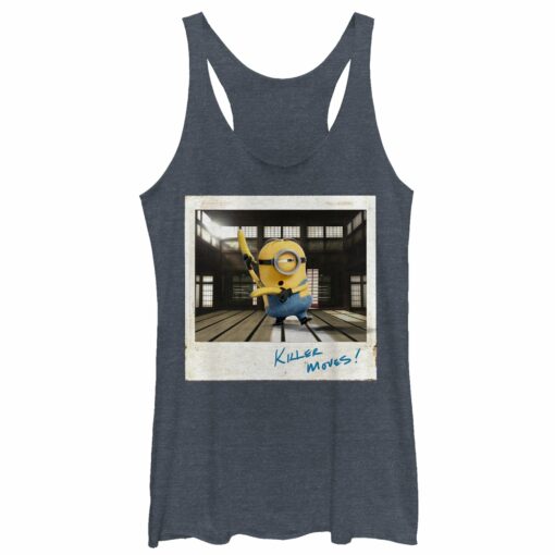 Women_s Despicable Me Minion Karate Racerback Tank Top