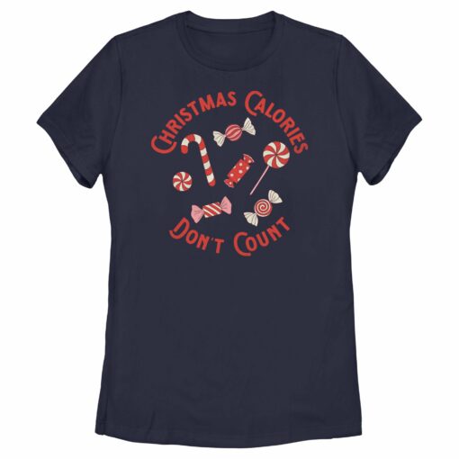 Women_s Lost Gods Christmas Calories Don_t Count T-Shirt